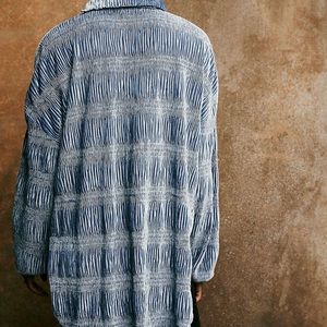 Free People My Best Top in Blue. Size Medium. Worn once. Original price 148.00